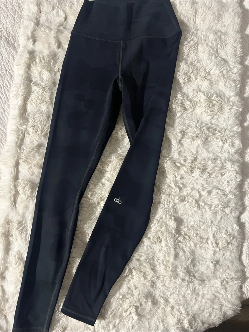 ALO Yoga Black Camo High-Rise Leggings